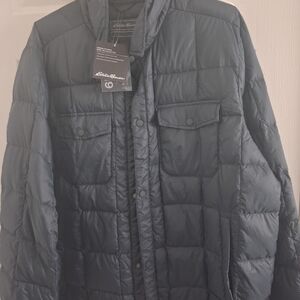 Eddie Bauer CirrusLite 650 Fill Down Jacket Men’s Size XL Black Lightweight NWT